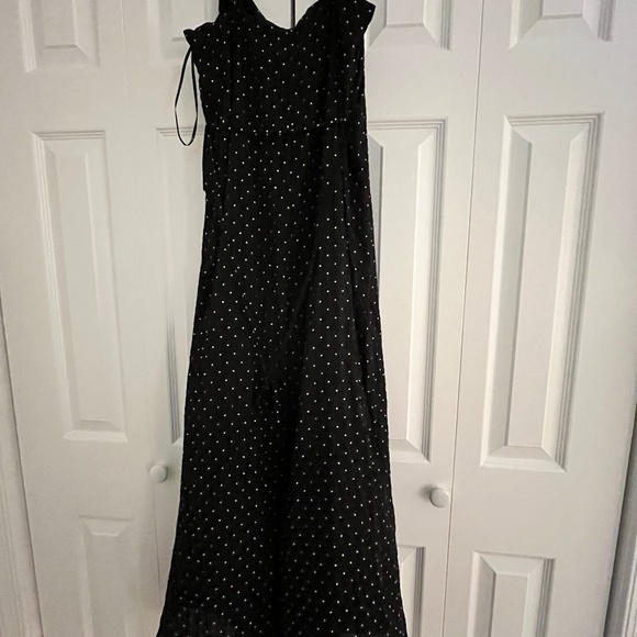 Lulus Black & White Polka Dot Culotte Jumpsuit - Picture 2 of 5